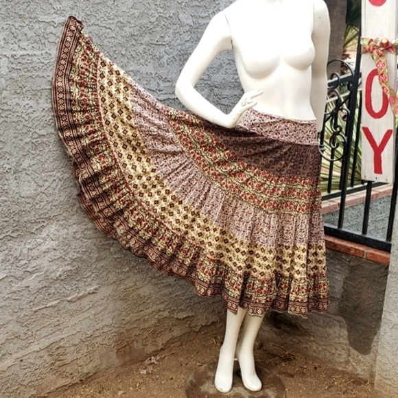 Vintage 1990s‎ Boho skirt - Picture 2 of 5